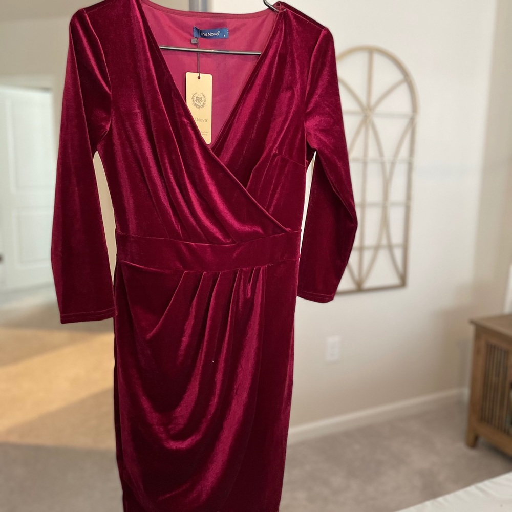 Velvet cocktail dress